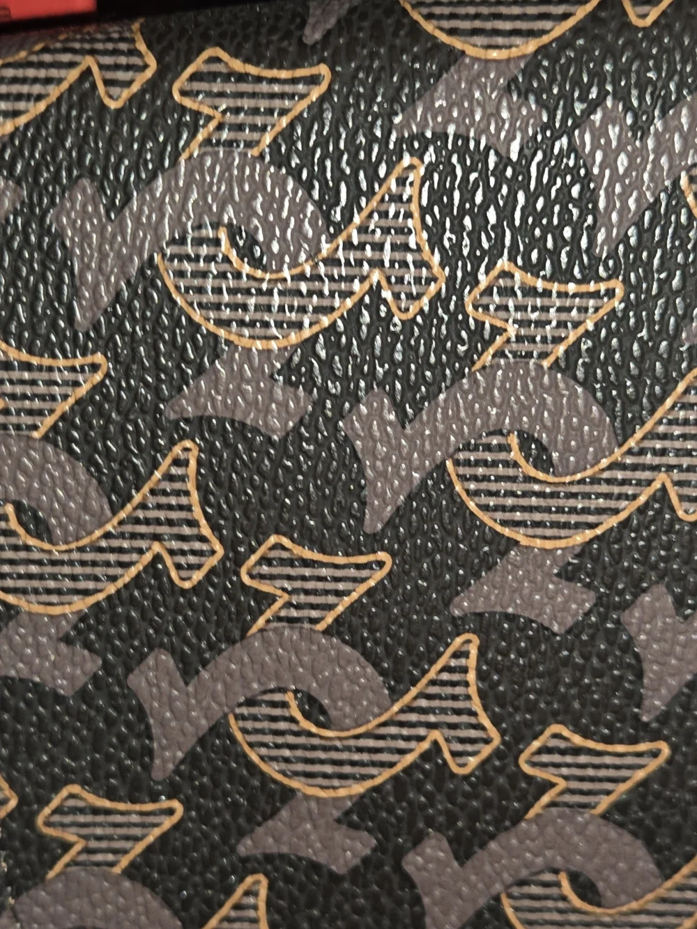 True Religion Brown Patterned Men's Card Holder Wallet